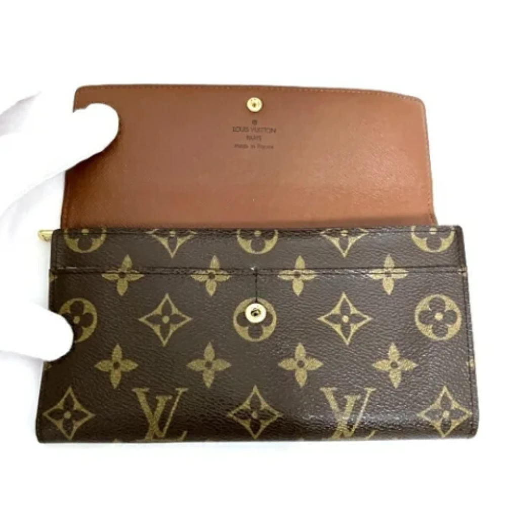 Louis Vuitton Vintage Pre-owned Canvas wallets Brown Dames