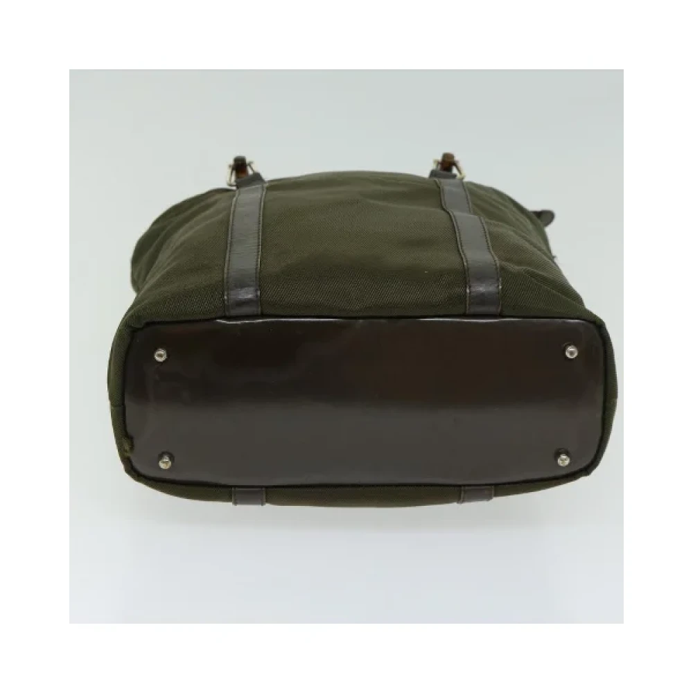 Gucci Vintage Pre-owned Nylon handbags Green Dames