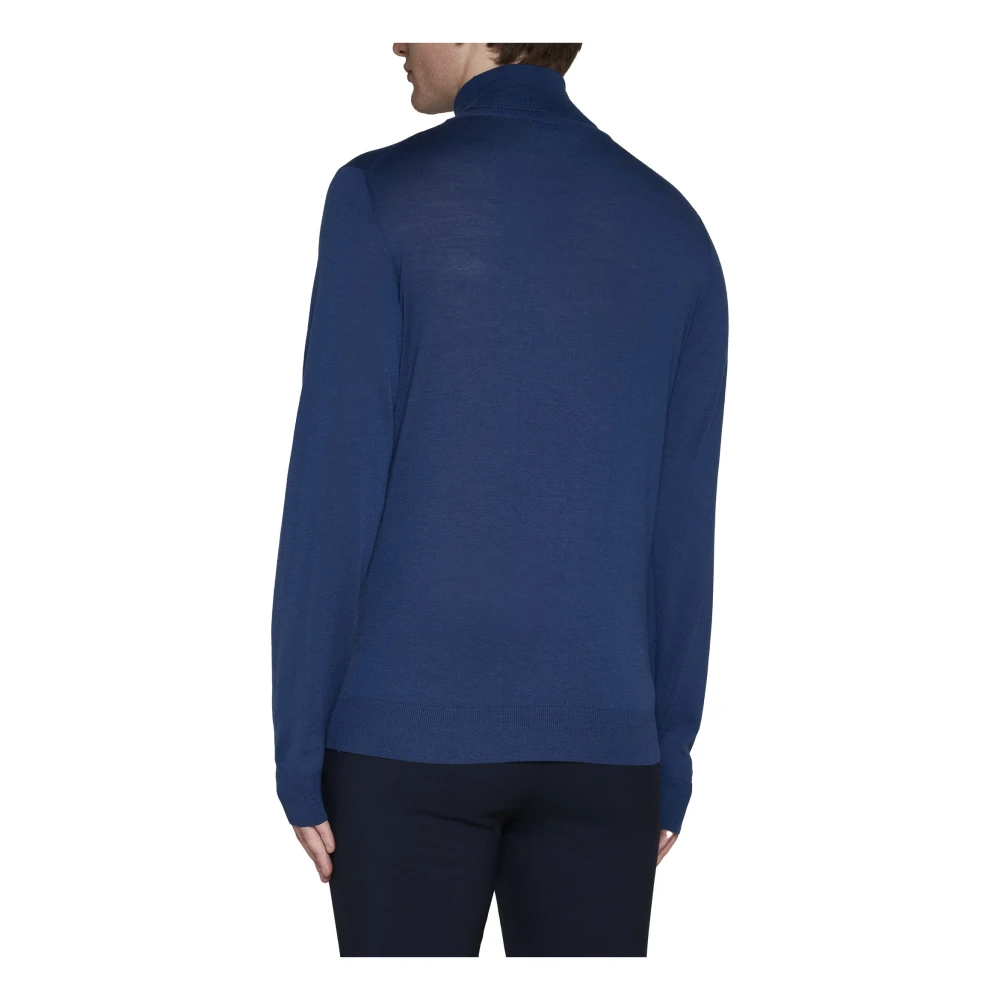 Piacenza 1733 Klassieke Sweaters in Wit Blauw Blue Heren