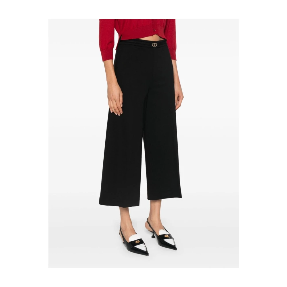 Twinset Zwarte Broek voor Vrouwen Black Dames