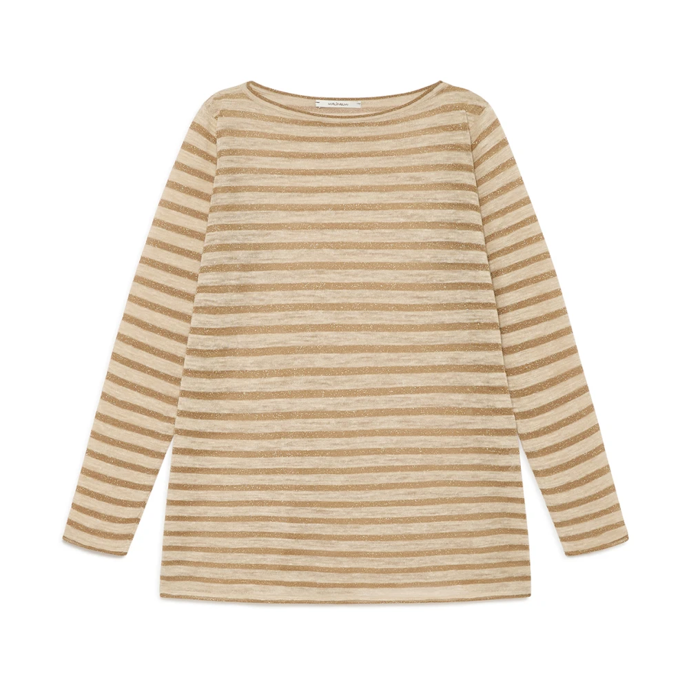 Maliparmi Zomer Linnen Gebreid Beige Dames