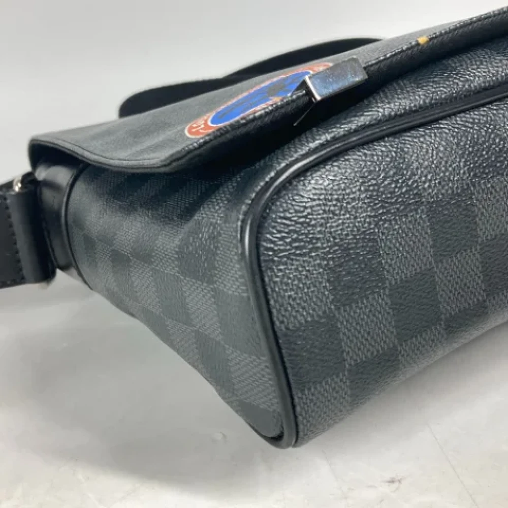 Louis Vuitton Vintage Pre-owned Cotton louis-vuitton-bags Black Dames