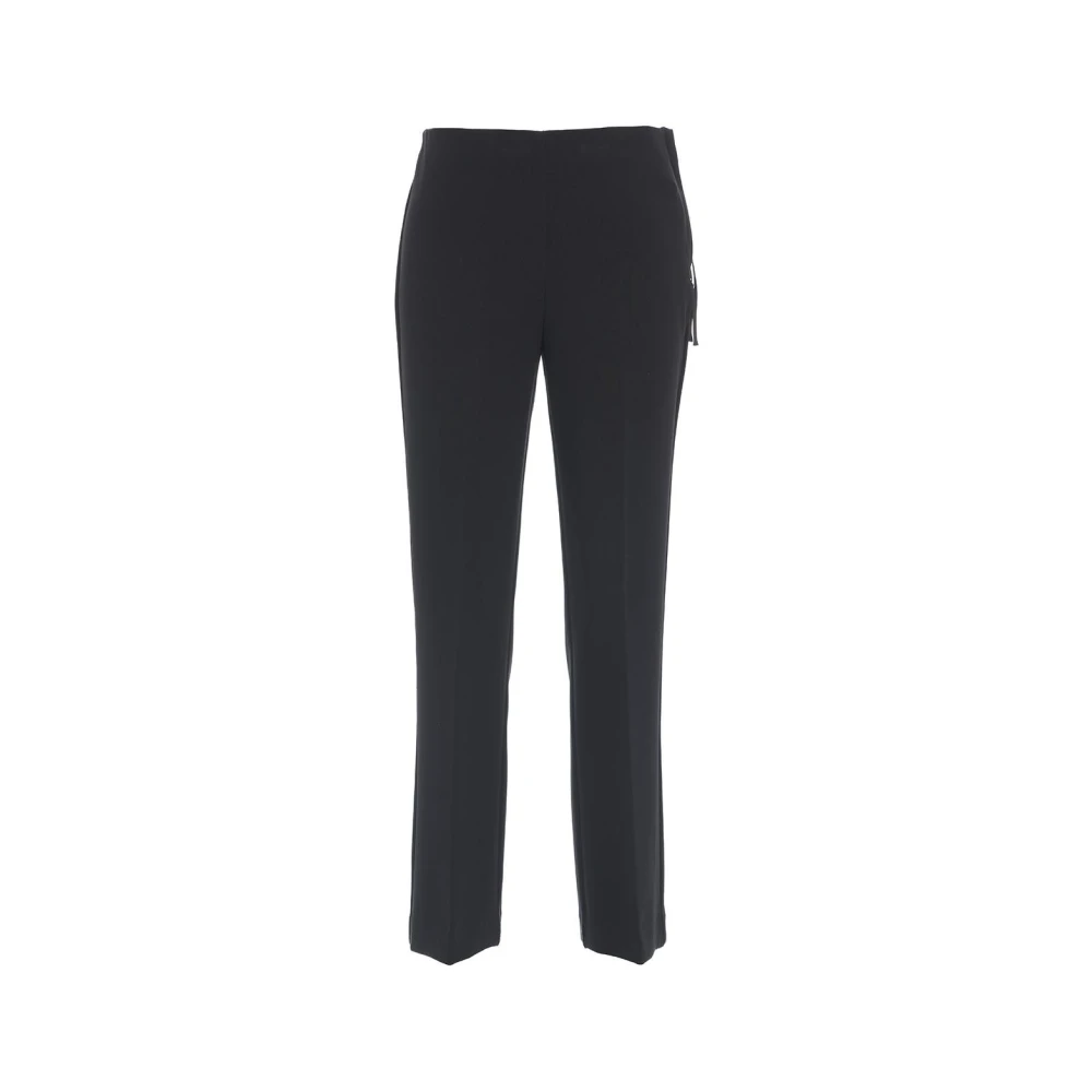 Ottod'Ame Zwarte Broek Aw24 Model Hoogte 178cm Black Dames
