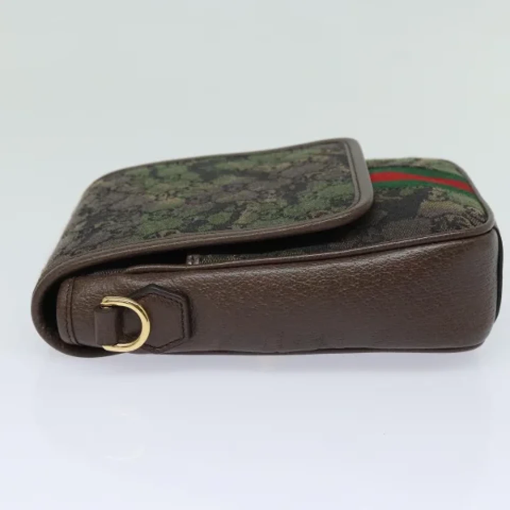 Gucci Vintage Pre-owned Canvas gucci-bags Green Dames