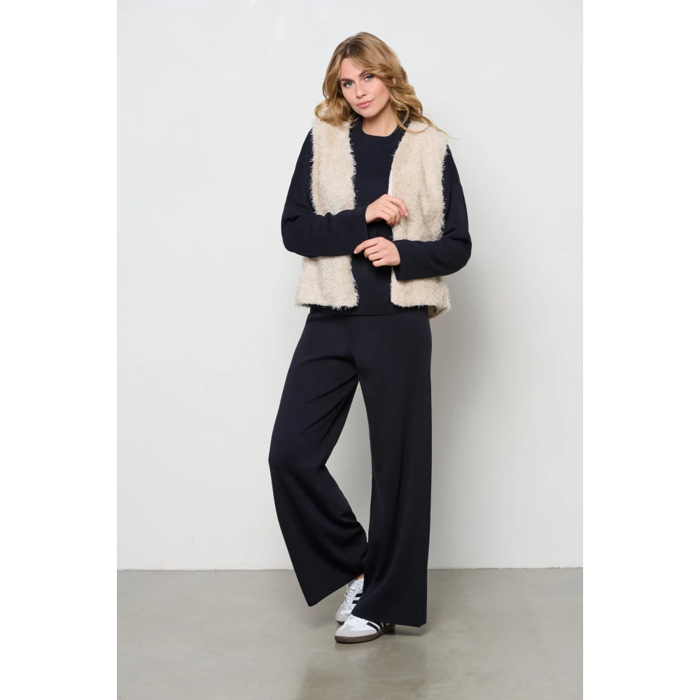 &Co Woman Trui met ronde hals Blue Dames