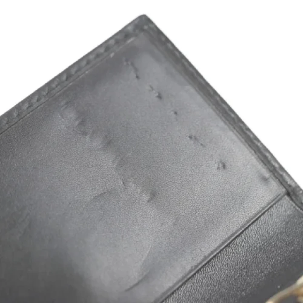 Bvlgari Vintage Pre-owned Leather wallets Black Dames