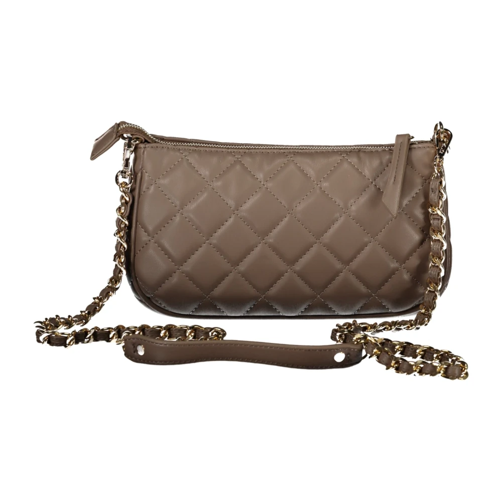 Valentino by Mario Valentino Bruine Schoudertas met Afneembare Kettingriem Brown Dames