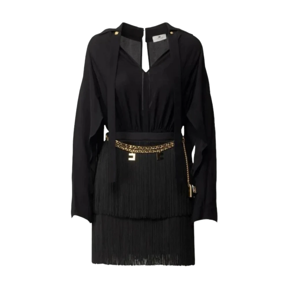 Elisabetta Franchi Elegante Jurk voor Speciale Gelegenheden Black Dames