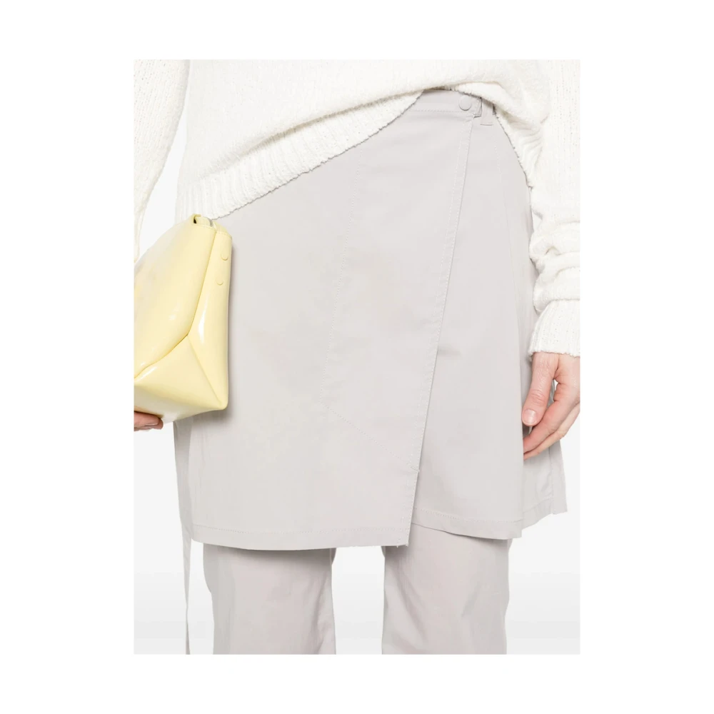 LOW Classic Grijze Klassieke Broek met Rits Gray Dames