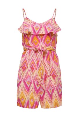 raspberry-rose-polyester-belted-jumpsuit