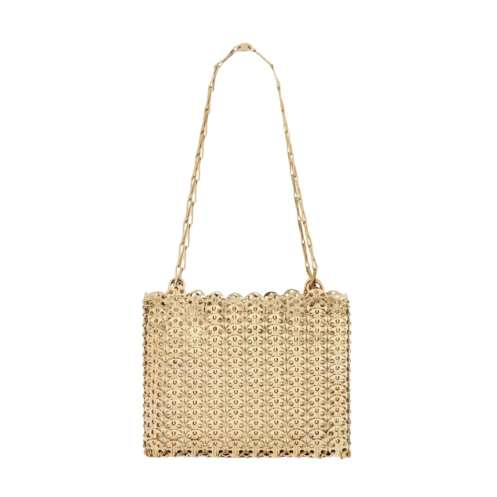 Paco Rabanne Ljus Guld 1969 Clutch Väska Beige, Dam