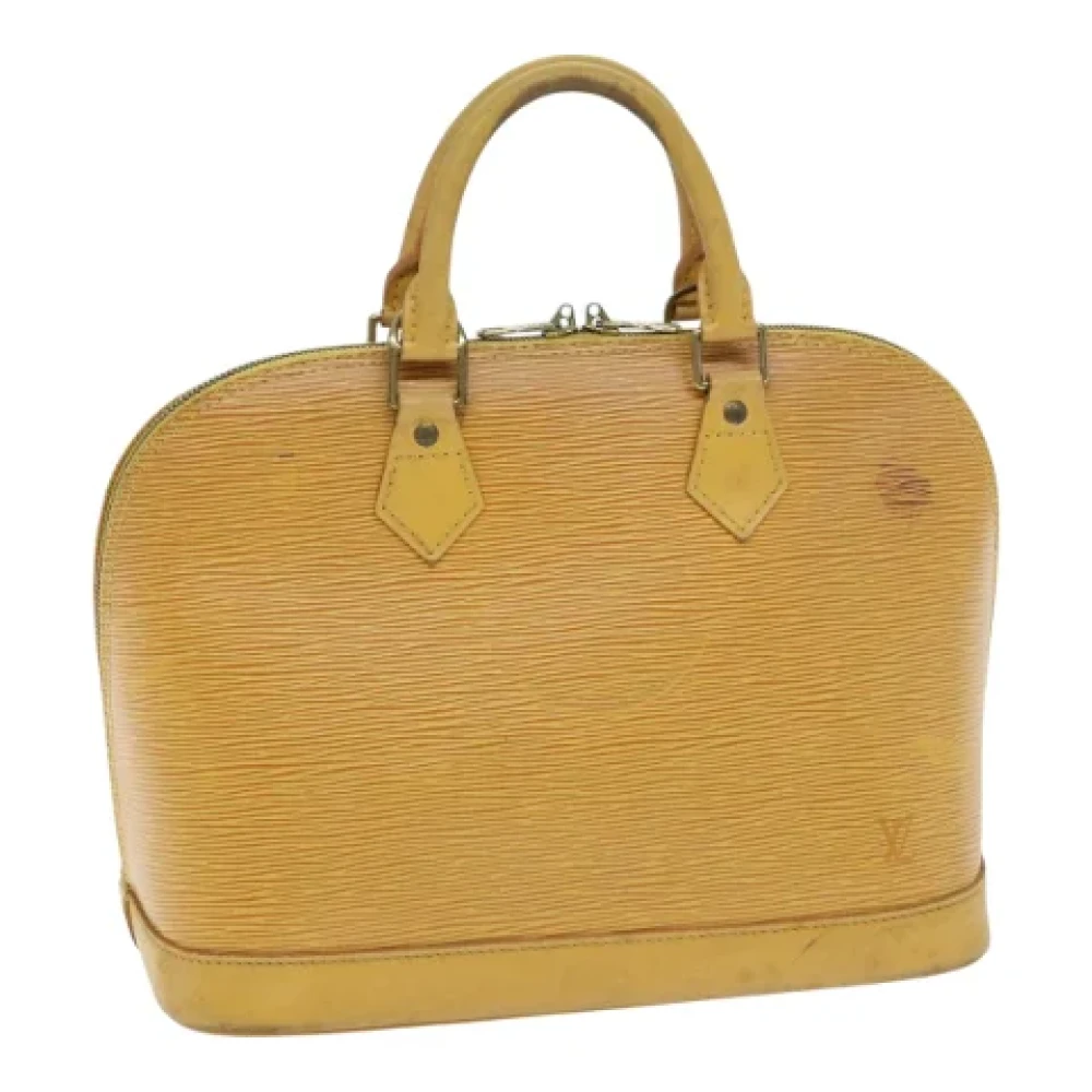 Louis Vuitton Vintage Pre-owned Leather handbags Yellow Dames