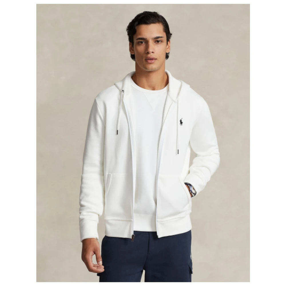 Polo Ralph Lauren Zip Hoodie Sweater White Heren