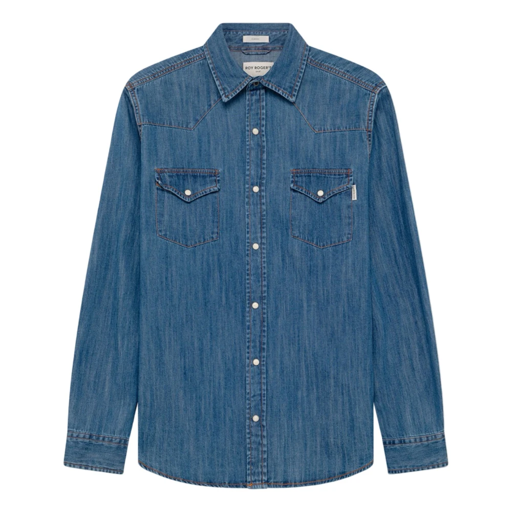 Roy Roger's Men's Blue Denim Shirts, L, Martin Shirt