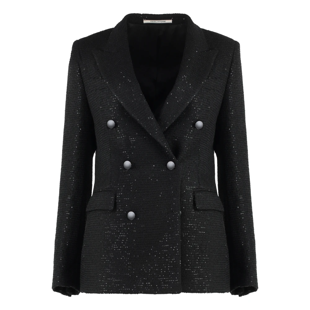 Tagliatore Paillettenblazer Black Dames