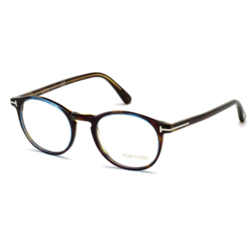 Tom Ford Unisex Black Glasses, 48 Mm, Round Optical Frame