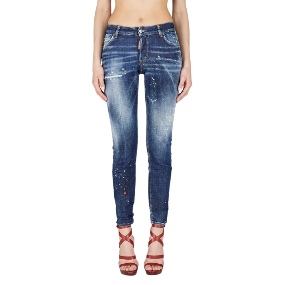 Dsquared2 Stijlvolle Jeans voor Mannen Blue Dames