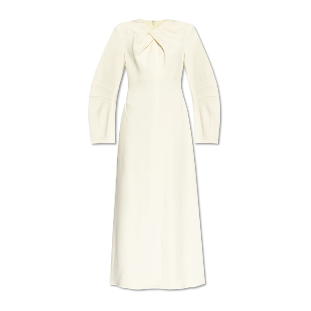Jil Sander Jurk met drapering Beige Dames