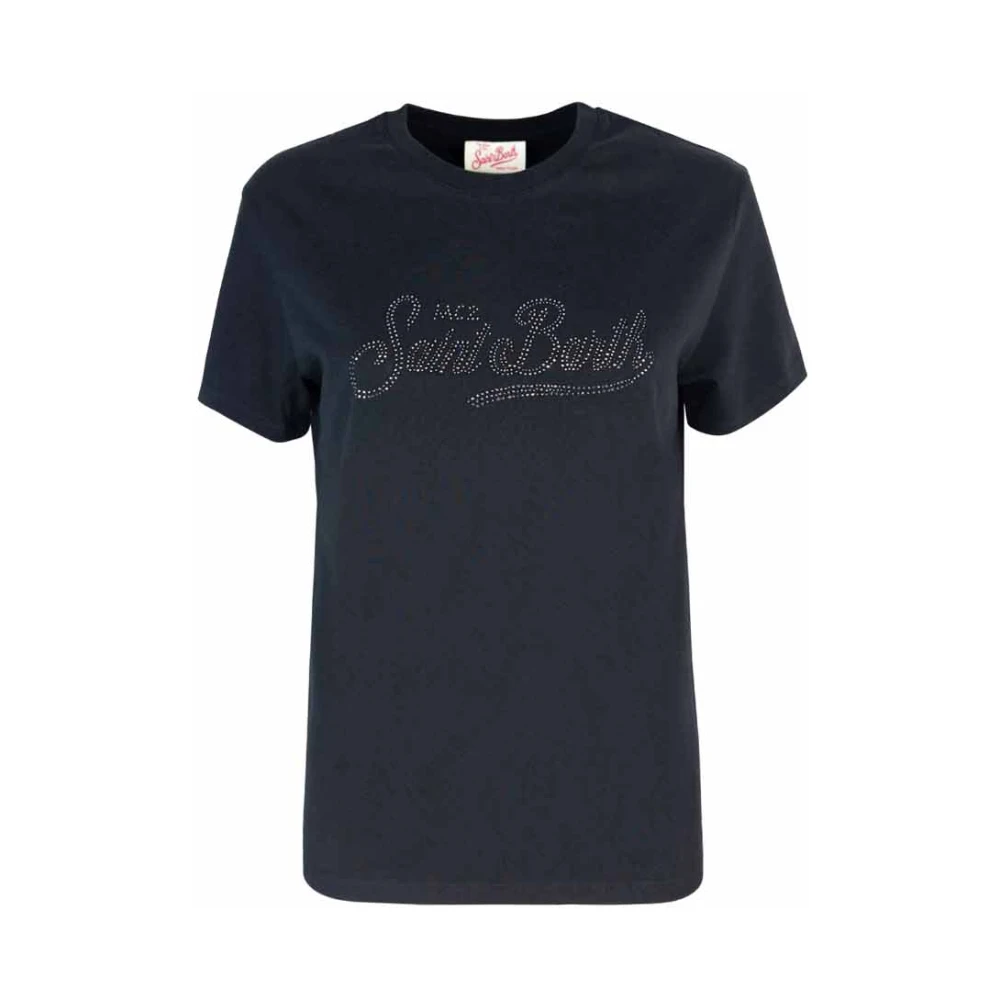 MC2 Saint Barth Katoenen Jersey T-shirt met Korte Mouwen Blue Dames