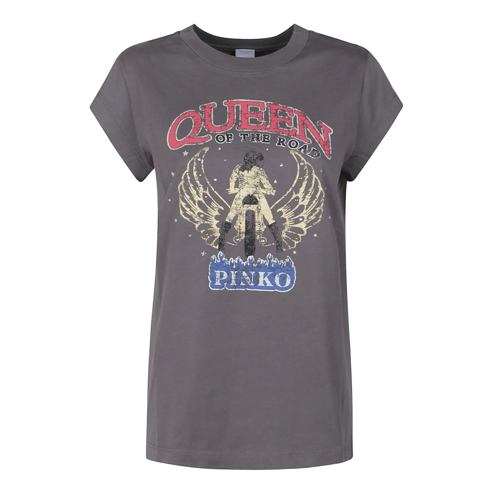 Pinko Stijlvolle Marrakech T-shirt Gray Dames