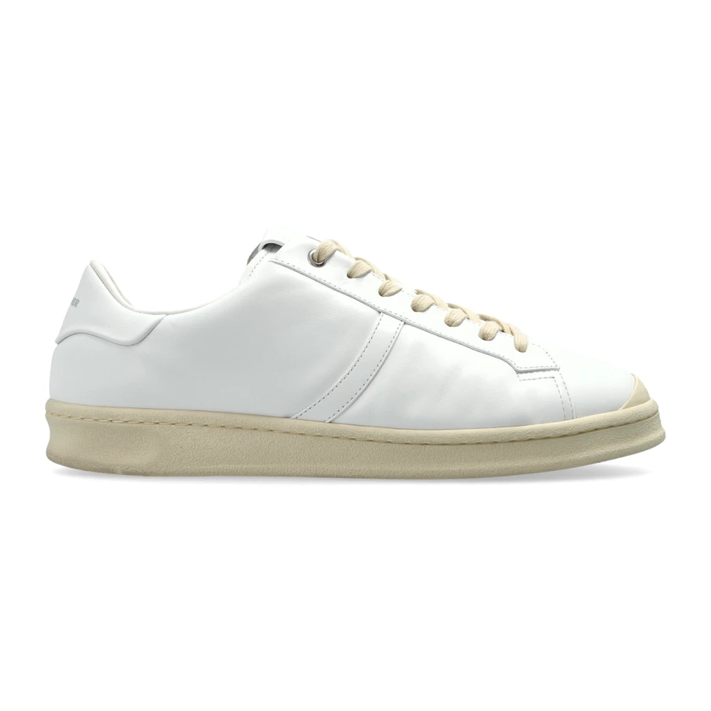 Jil Sander Men's White Sneakers, 6 Uk, Leather Trainers