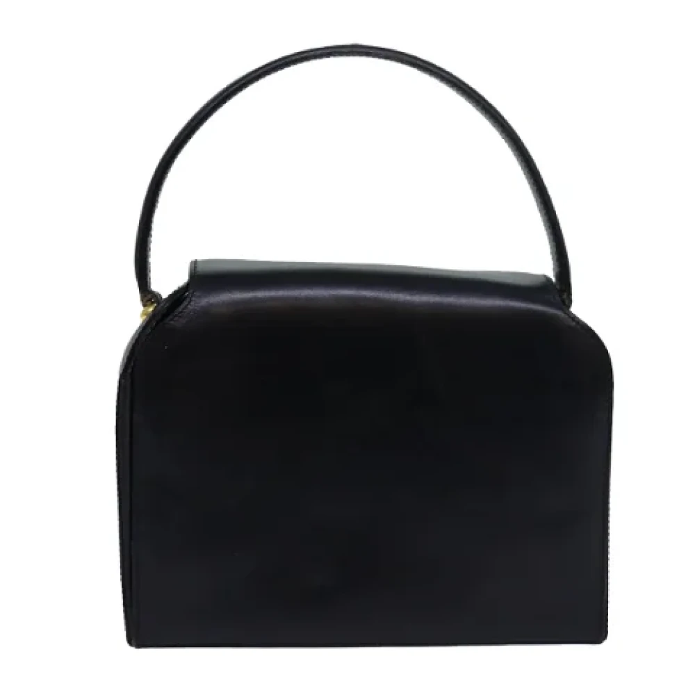 Celine Vintage Pre-owned Leather handbags Black Dames