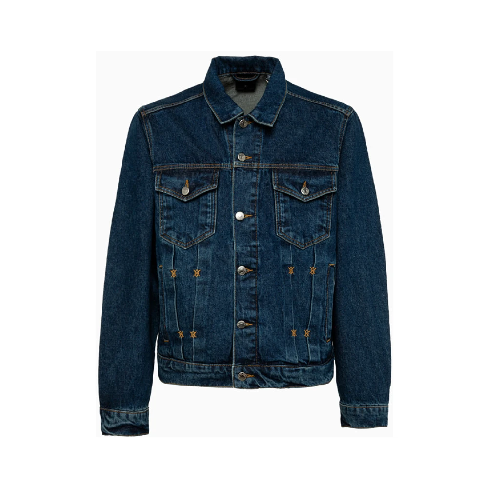 Daily Paper Denim Bomberjack Blue Heren