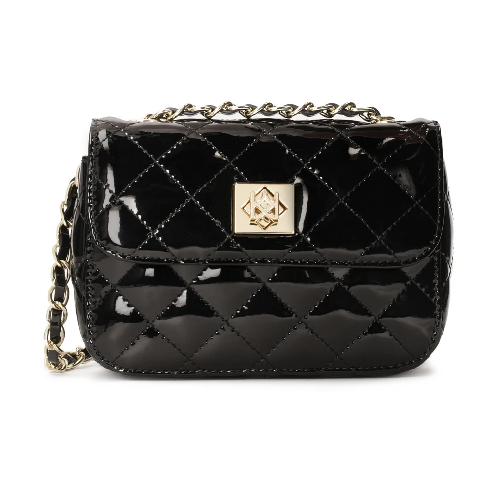 Kazar Zwarte lakleren handtas Black Dames