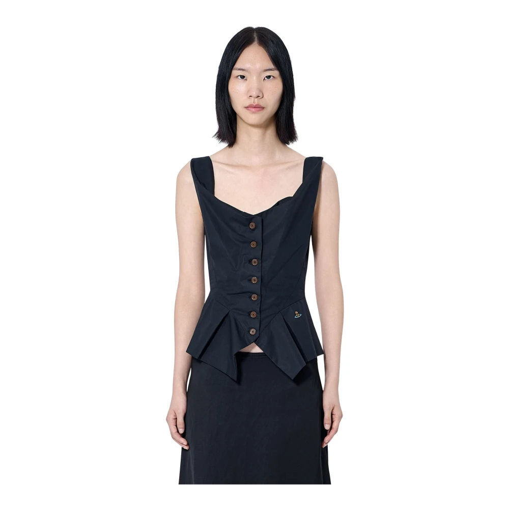 Vivienne Westwood Monday Vest - Female - Blouses - Black - Xs - Blouses & Shirts