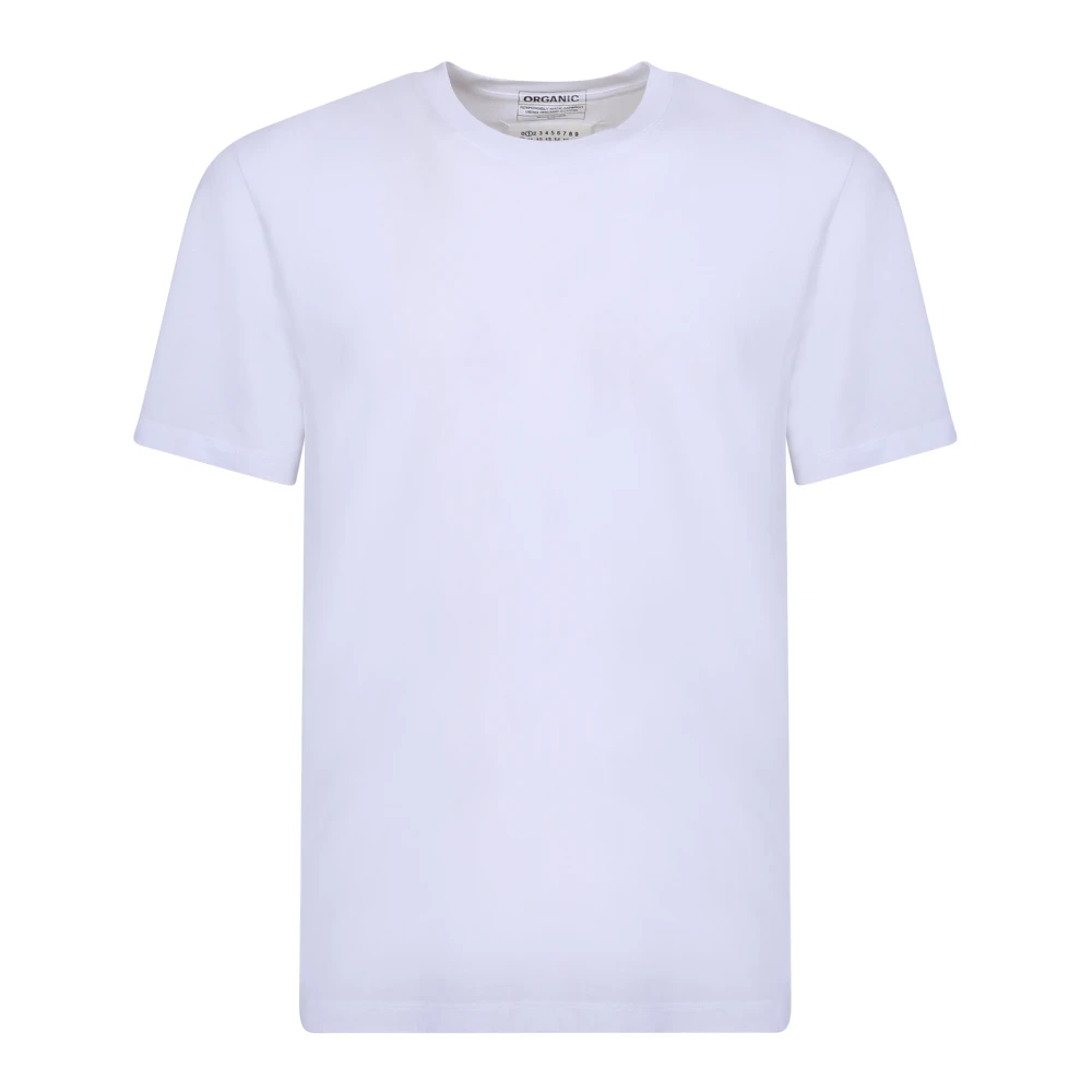 Maison Margiela Wit Katoenen Ronde Hals T-Shirt White Heren