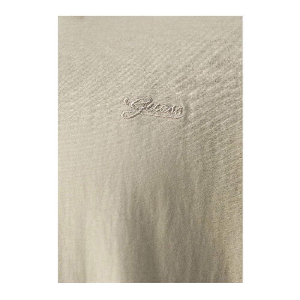 Guess Lichtgewicht katoenen polo Beige rechte pasvorm Beige Heren