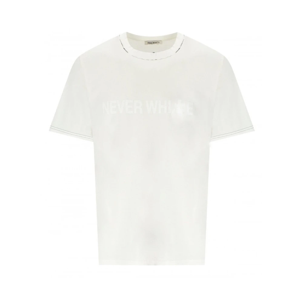 Premiata Witte T-shirt Nooit Katoen White Heren