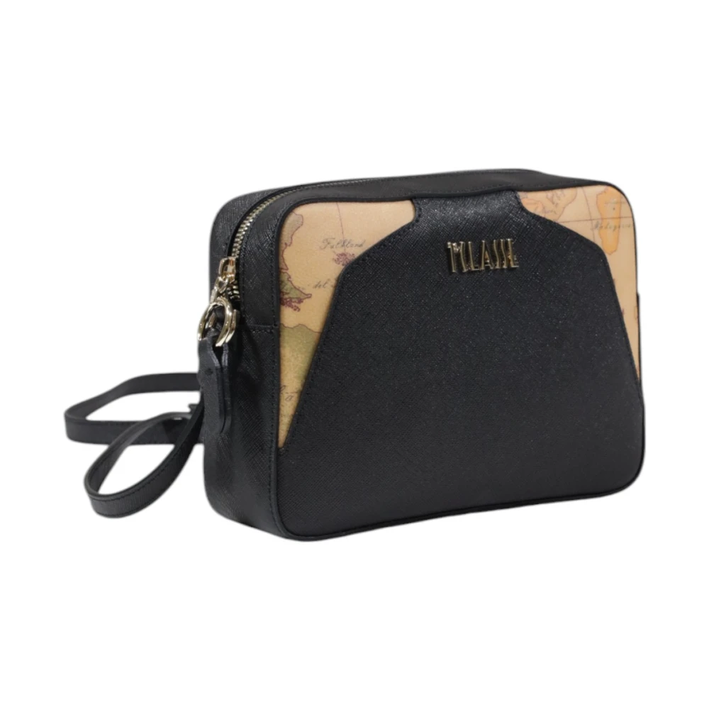 Alviero Martini 1a Classe Stijlvolle Kleine PVC Dames Tas Black Dames
