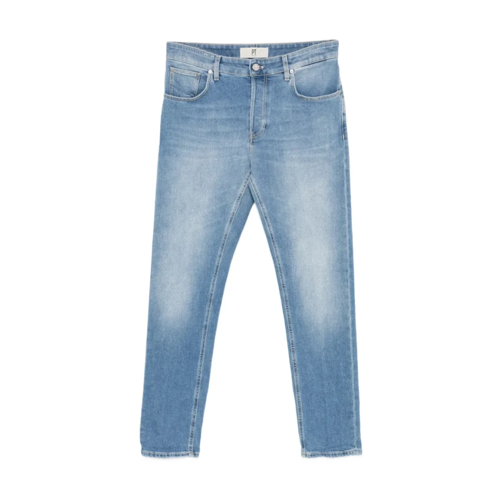 Pt Torino Men's Blue Slim Fit Jeans, W33, Raggae Jeans