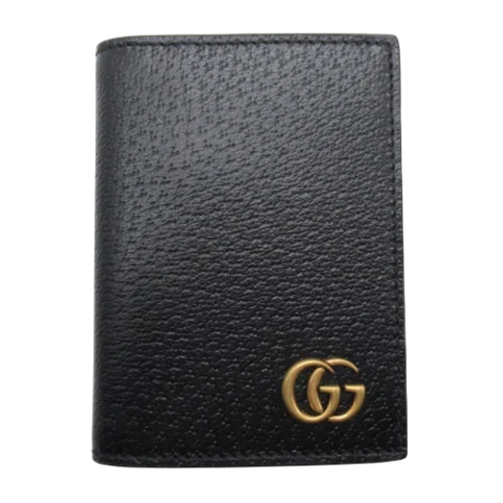 Gucci Vintage Pre-owned Leather wallets Black Dames