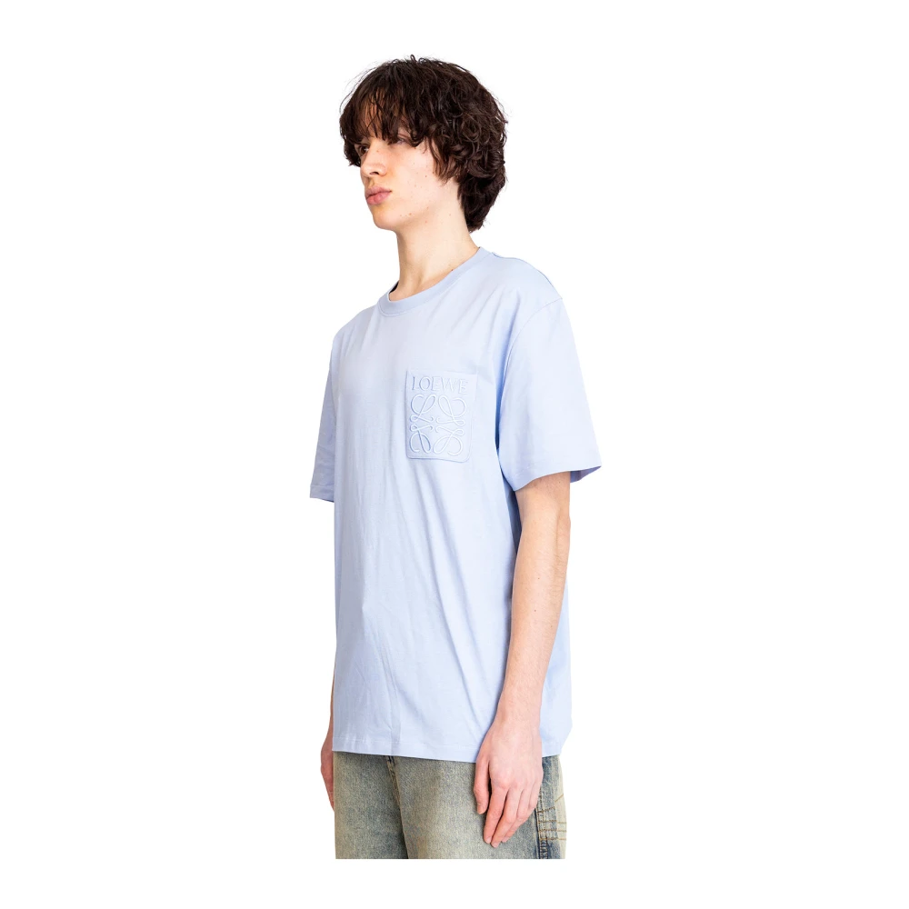Loewe Lichtblauw loszittend T-shirt Blue Heren