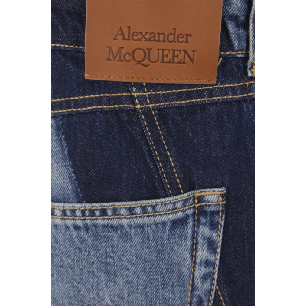 alexander mcqueen Blauwe Denim Regular-Fit Jeans Blue Heren