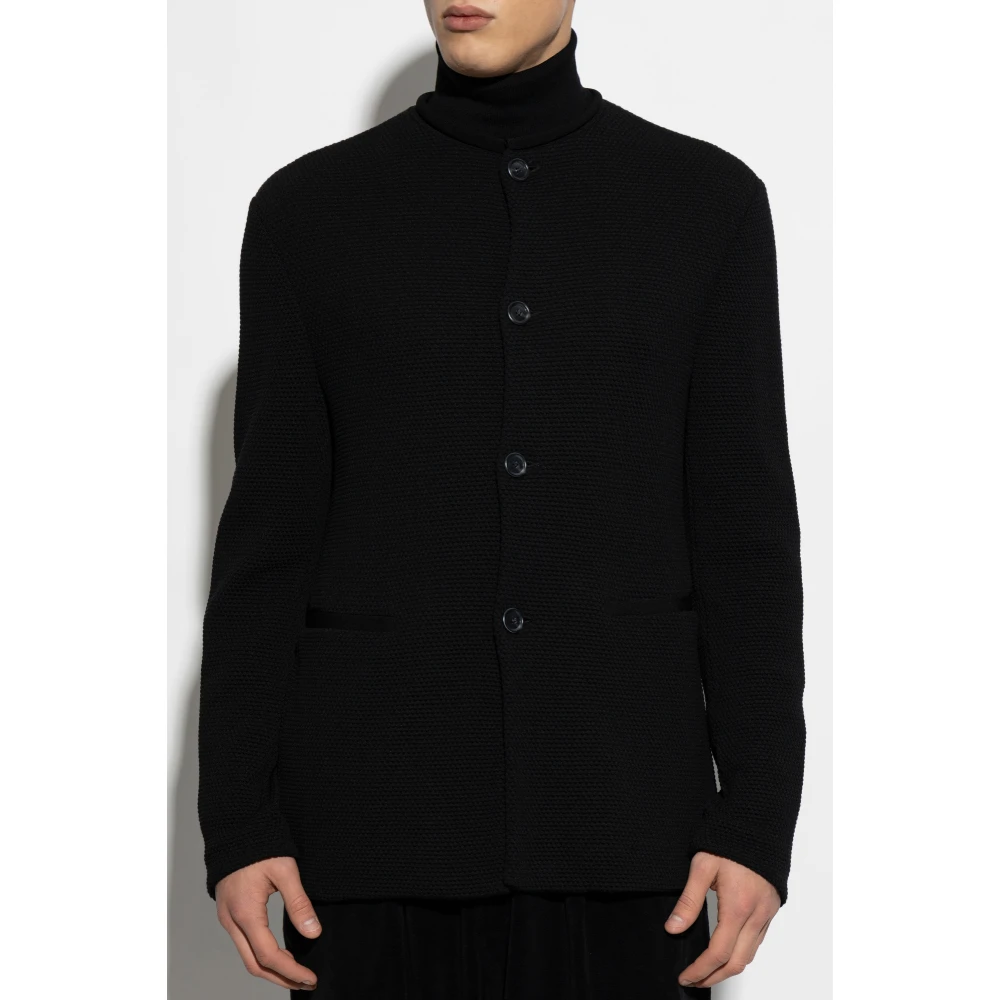 Giorgio Armani Vest met zakken Black Heren