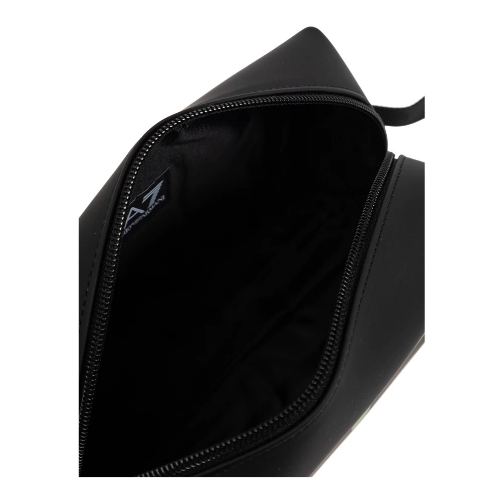 Emporio Armani EA7 Cosmeticatas met bedrukt logo Black Unisex