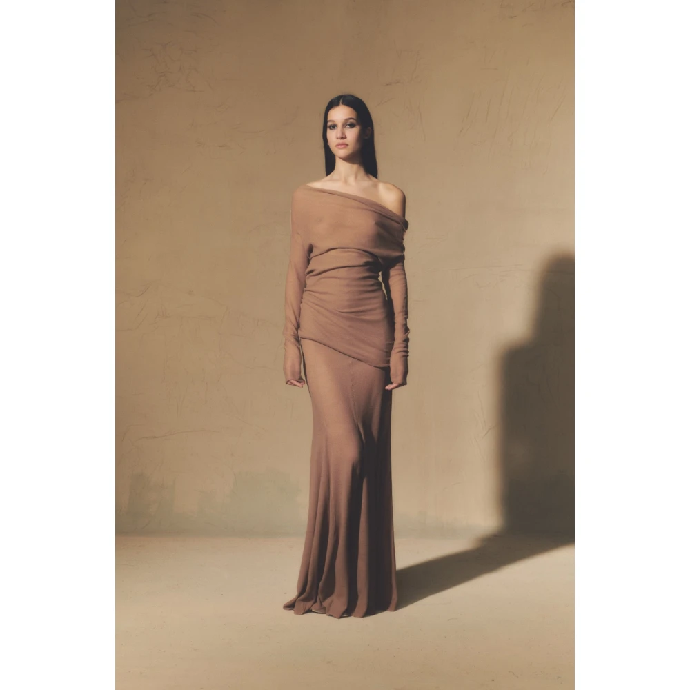 Cortana Jenny top in maagdelijke wol dune Beige Dames