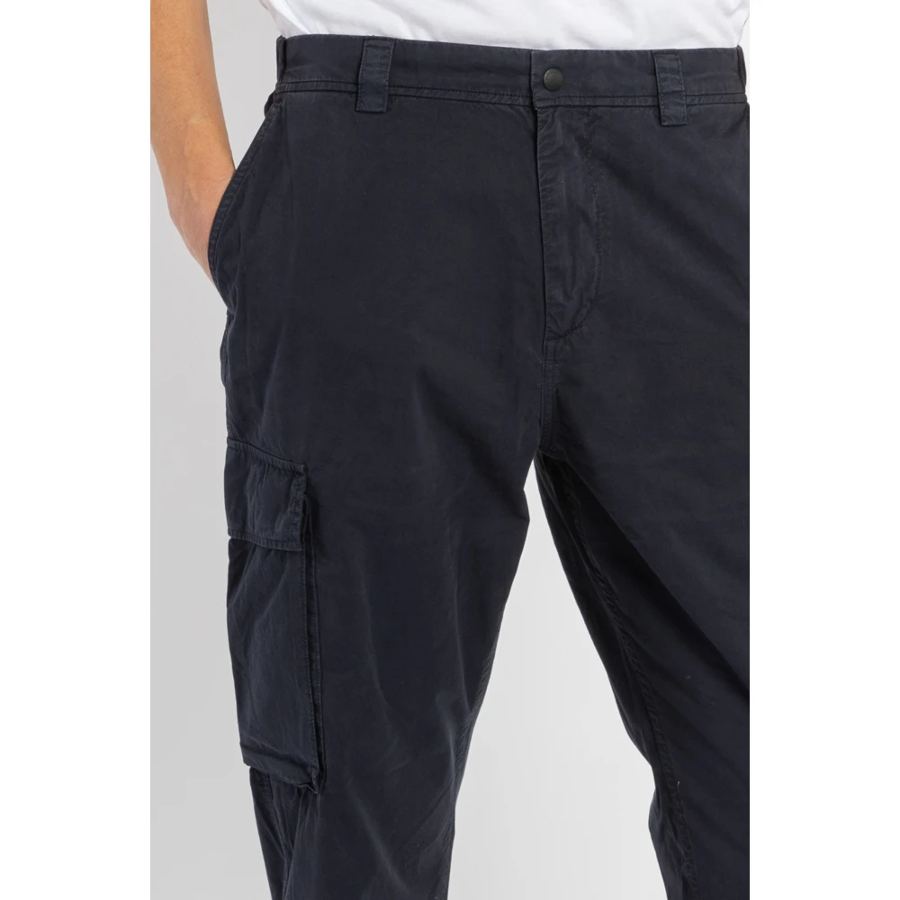 Woolrich Straight Trousers Blue Heren