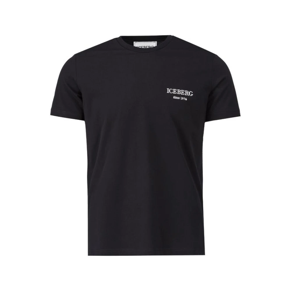 Iceberg Heritage Logo T-Shirt Zwart Black Heren