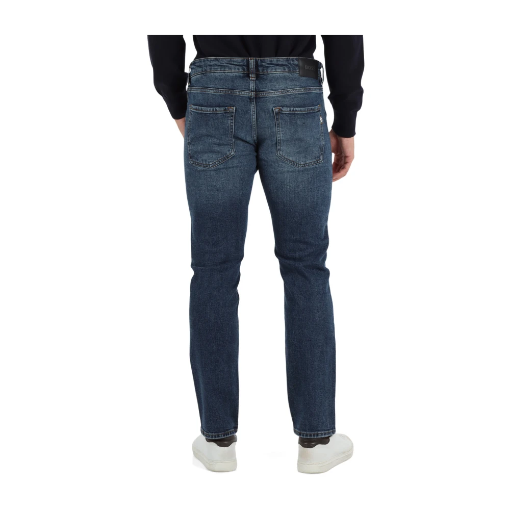 Boss Slim fit vijf-pocket jeans Delaware Blue Heren