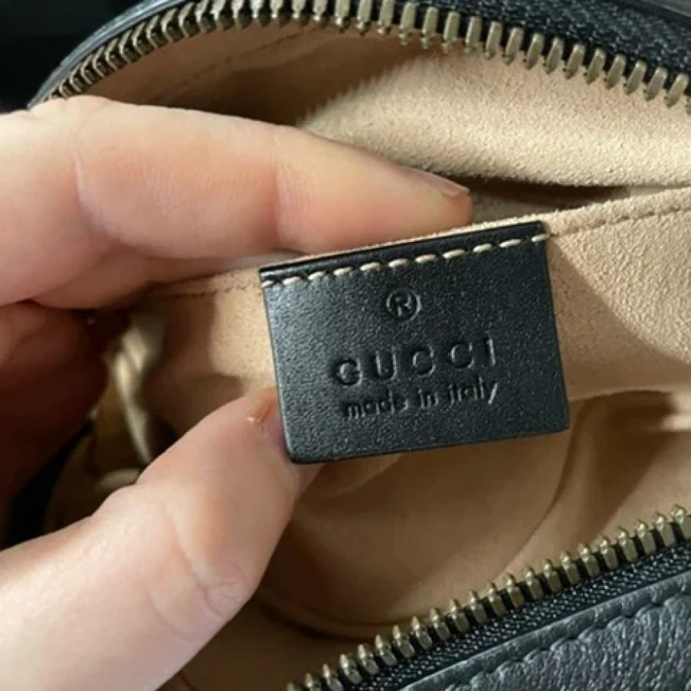 Gucci Vintage Pre-owned Leather handbags Black Dames