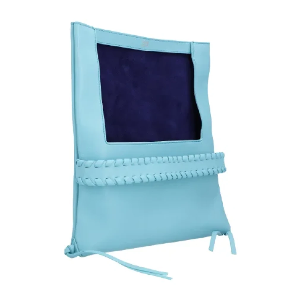 Chloé Leather clutches Blue Dames