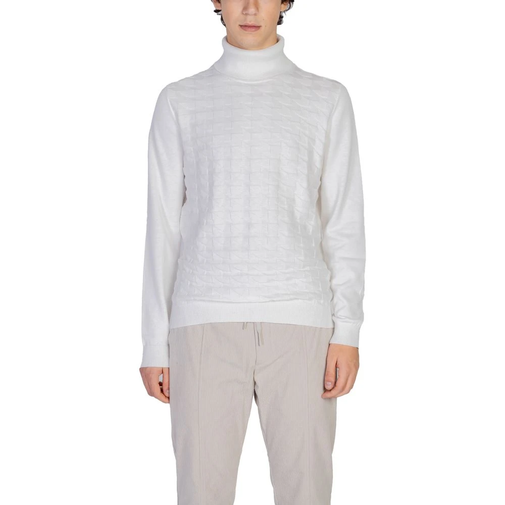 Antony Morato Men's White Regular-Fit Turtleneck Sweater