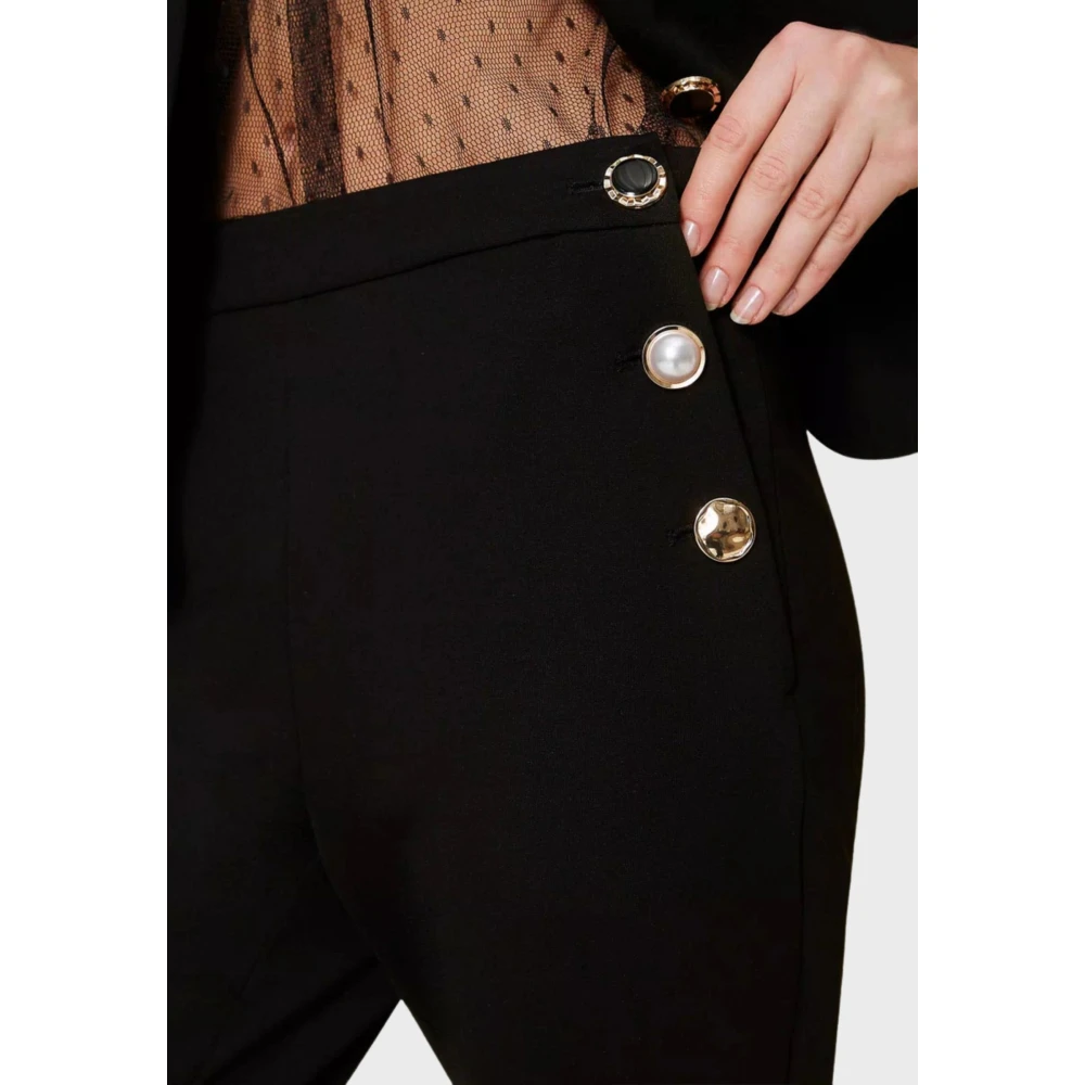 Twinset Marinière Jersey Broek Zwart Black Dames