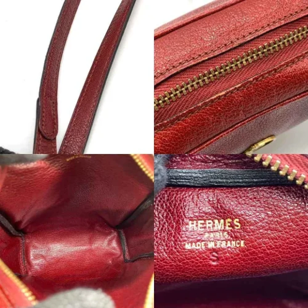 Hermès Vintage Pre-owned Fabric crossbody-bags Brown Dames