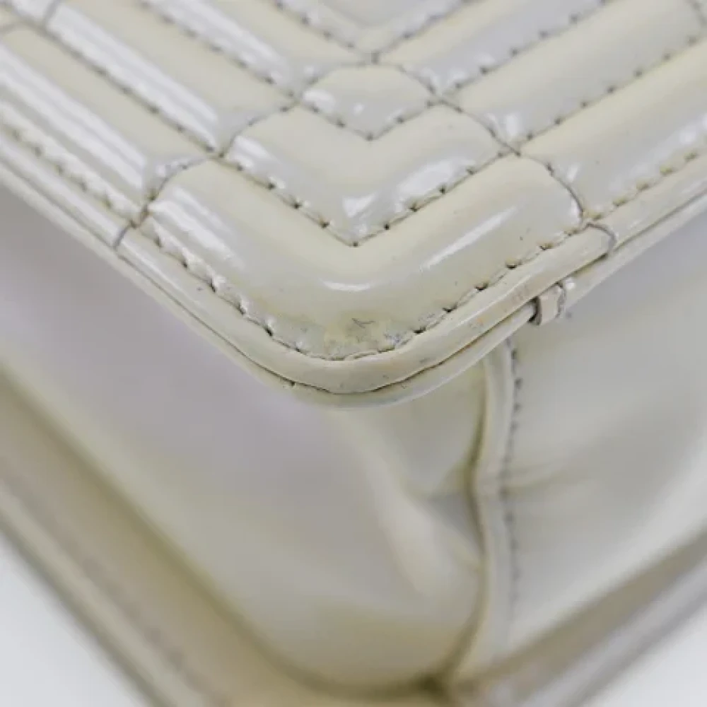 Chanel Vintage Pre-owned Leather chanel-bags White Dames