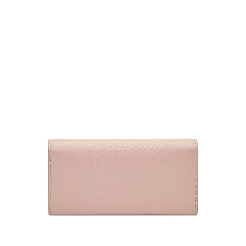 Salvatore Ferragamo Roze leren portemonnee met Gancini gesp Pink Dames
